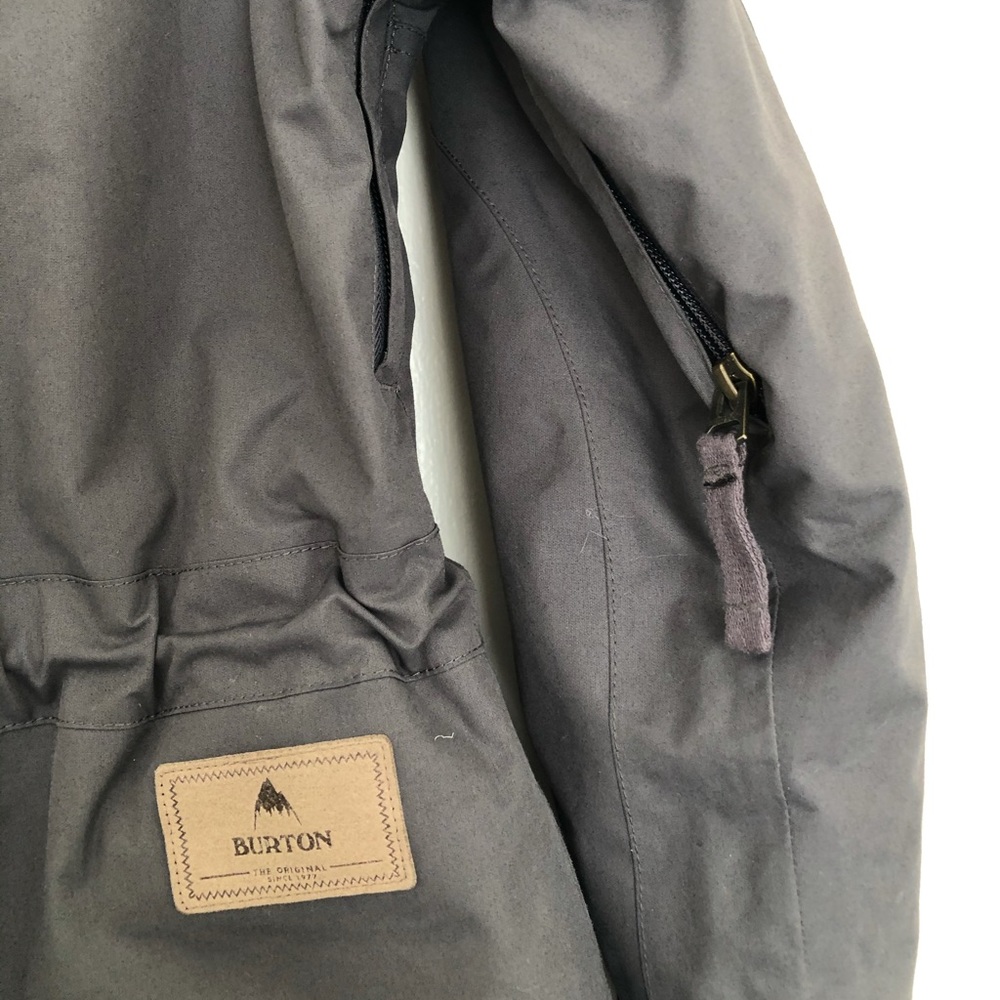 Burton Women's Hooded Snowboard/ Ski Jacket Dark Grey - Picture 3 of 9